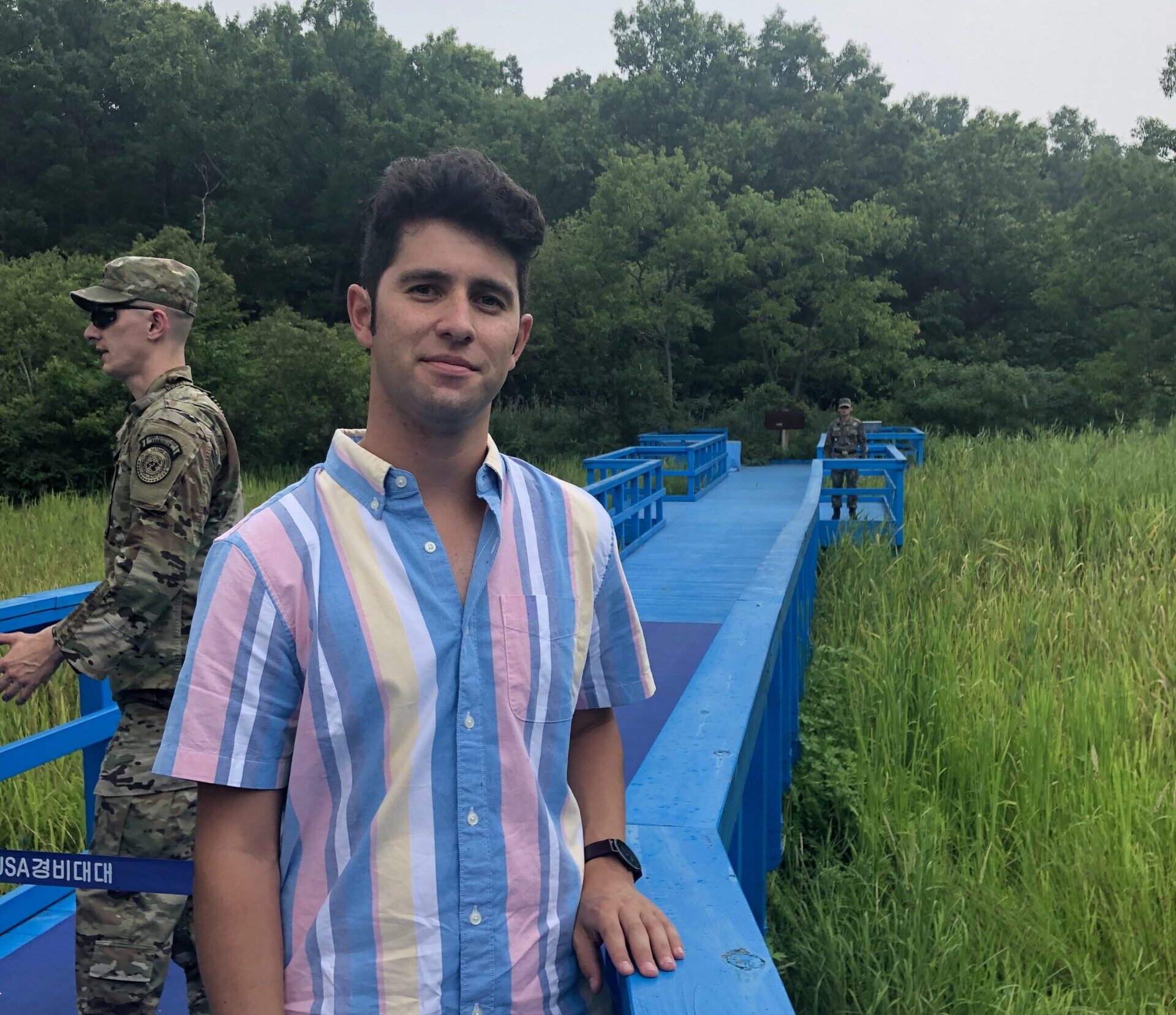 Miguel at Korean Border